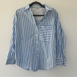 AYR Blue Striped Button-Up Shirt